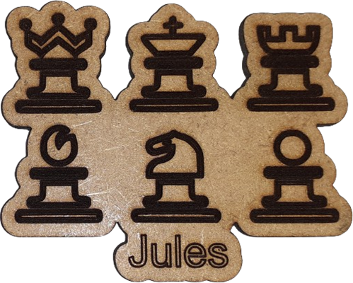 Magnet - Pièces de jeu d'échecs personnalisable